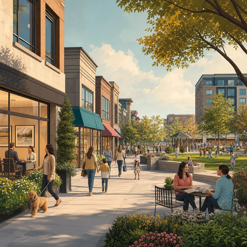 Barrhaven streetscape in south Ottawa