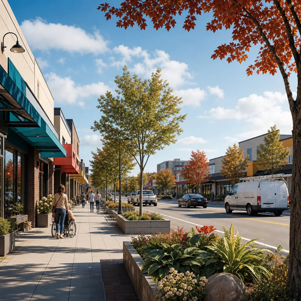 Bells Corners commercial streetscape