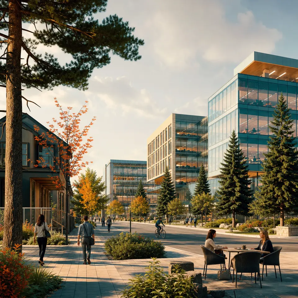 Kanata business district and streetscape