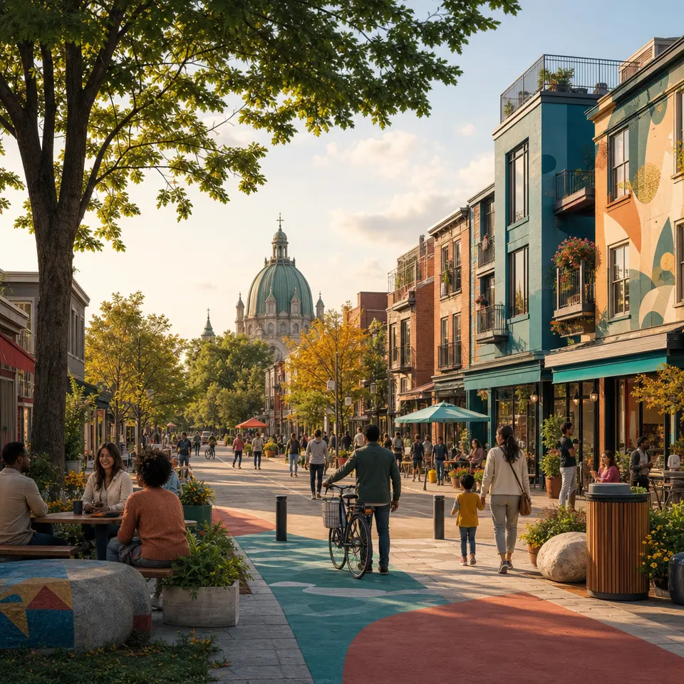 Vanier Ottawa streets and local business area