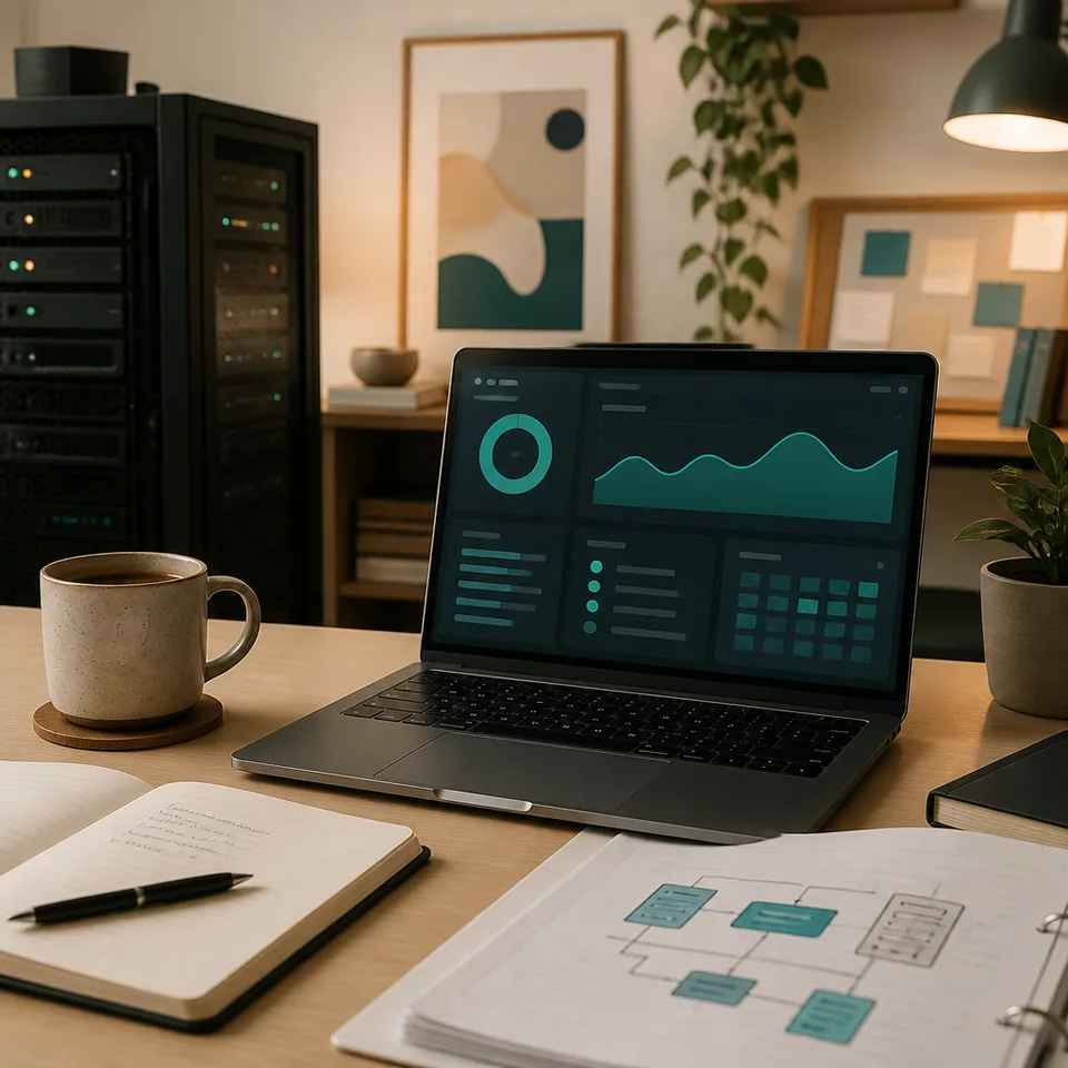 Website hosting dashboard and server documentation reviewed by an Ottawa team