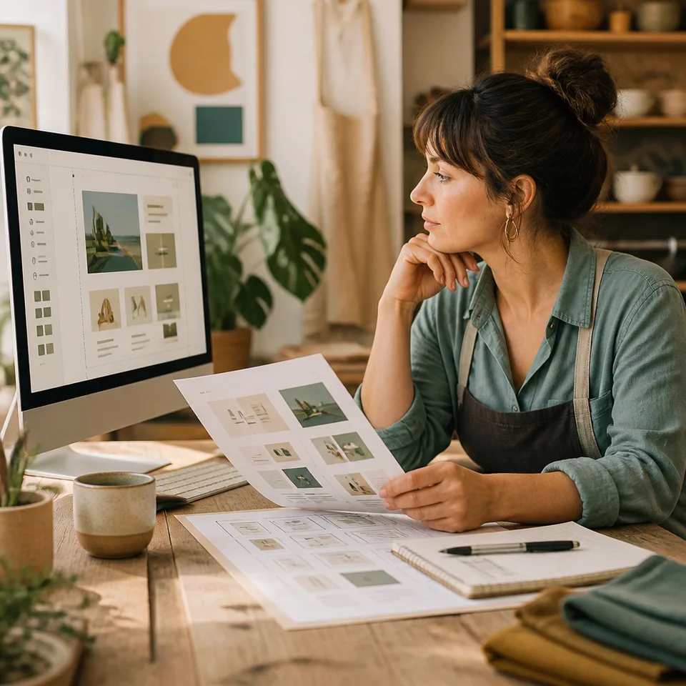 Ottawa business owner comparing a Wix editor with a custom website plan